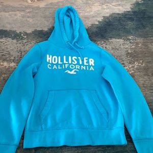 Blue Hollister hoodie